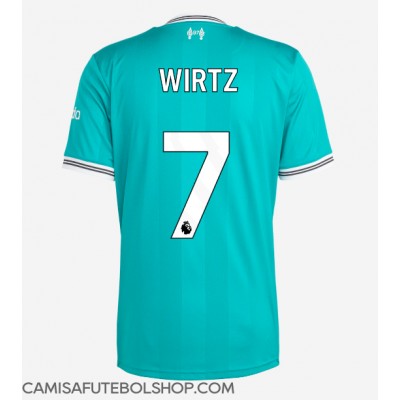 Camisa de time de futebol Liverpool Florian Wirtz #7 Replicas 3º Equipamento 2025-26 Manga Curta Camisa de time de futebol Liverpool Florian Wirtz #7 Replicas 3º Equipamento 2025-26 Manga Curta